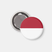 Monaco-Flagge Magnet (Vorderseite/Rückseite)