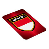 Monaco-Flagge Magnet (Rechte Seite)
