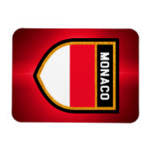 Monaco-Flagge Magnet (Horizontal)