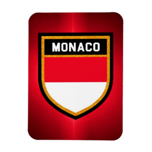 Monaco-Flagge Magnet