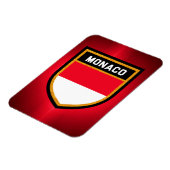 Monaco-Flagge Magnet (Linke Seite)