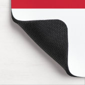 Monaco-Flagge Mousepad (Ecke)