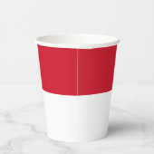 Monaco-Flagge Pappbecher (Rechts)