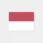 Monaco-Flagge Post-it Klebezettel (Vorderseite)