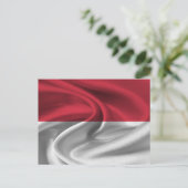 Monaco-Flagge Postkarte (Stehend Vorderseite)