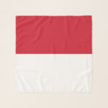 Monaco-Flagge Schal<br><div class="desc">Patriotische Flagge von Monaco.</div>