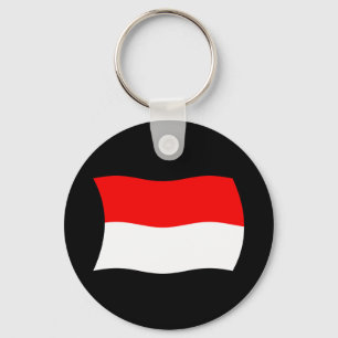 Monaco-Flagge Schlüsselanhänger
