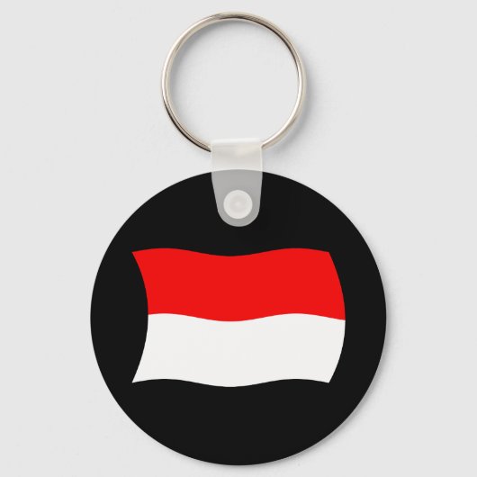 Monaco-Flagge Schlüsselanhänger (Vorderseite)