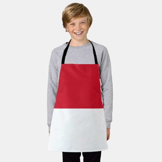 Monaco-Flagge Schürze (Getragen)