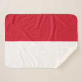 Monaco-Flagge Sherpadecke (Vorderseite (Horizontal))