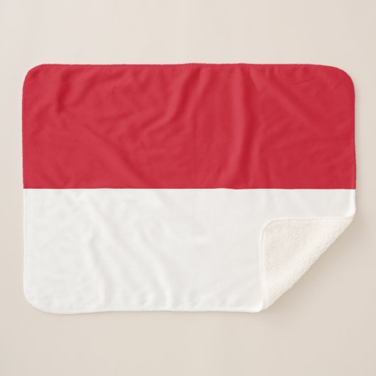 Monaco-Flagge Sherpadecke (Vorderseite (Horizontal))