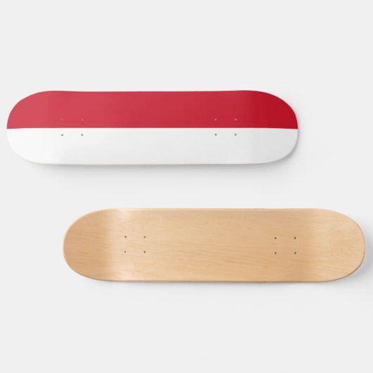 Monaco-Flagge Skateboard (Horizontal)