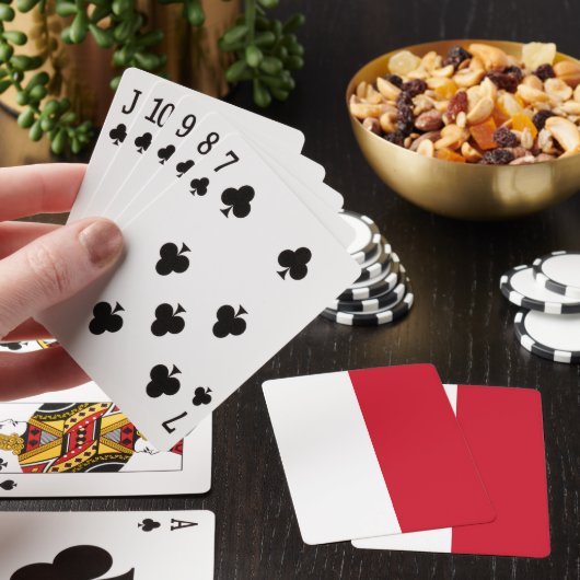Monaco-Flagge Spielkarten (In Situ)