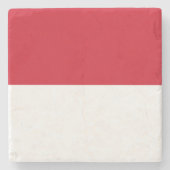 Monaco-Flagge Steinuntersetzer (Vorderseite)