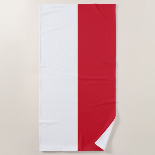Monaco-Flagge Strandtuch (Vorderseite)