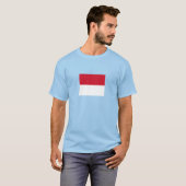 Monaco-Flagge T-Shirt (Vorne ganz)