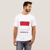 Monaco-Flagge T-Shirt (Vorne ganz)