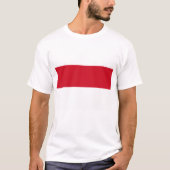 Monaco-Flagge T-Shirt (Vorderseite)