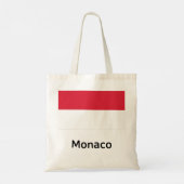 Monaco-Flagge Tragetasche (Rückseite)