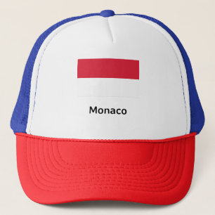 Monaco-Flagge Truckerkappe