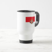 Monaco-Flagge w COA-Tasse Reisebecher (VorderseiteRechts)