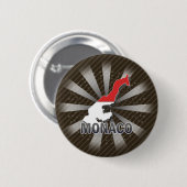 Monaco-Flaggen-Karte 2,0 Button (Vorne & Hinten)