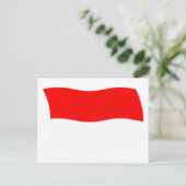 Monaco Flaggen Postkarte (Stehend Vorderseite)