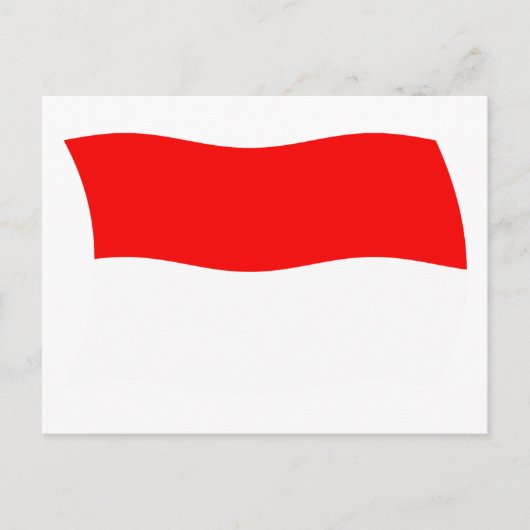 Monaco Flaggen Postkarte (Vorderseite)