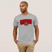 Monaco-Flaggen-T - Shirt (Vorne ganz)