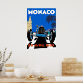 Monaco France Vintage Poster (Küche)