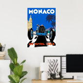 Monaco France Vintage Poster (Heimbüro)