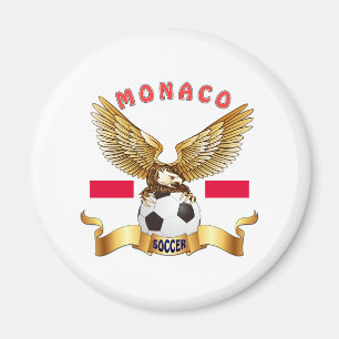 Monaco-Fußball-Entwürfe Magnet