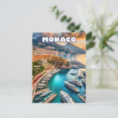 Monaco, glitzerndes Juwel an der Côte d'Azur Postkarte (Stehend Vorderseite)