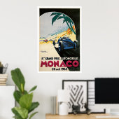 Monaco Grand Prix Auto Vintage Poster (Heimbüro)