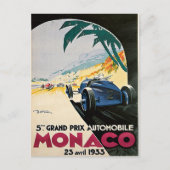 Monaco Grand Prix Automobile Postkarte (Vorderseite)