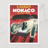 Monaco Grand Prix Automobile Vintag Postkarte (Vorderseite)