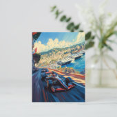 Monaco Grand-Prix Postkarte (Stehend Vorderseite)