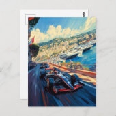 Monaco Grand-Prix Postkarte (Vorne/Hinten)