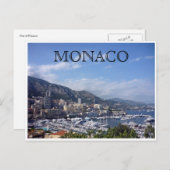 Monaco-Hafen Postkarte (Vorne/Hinten)