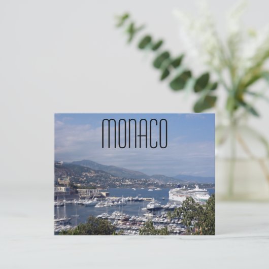 Monaco-Hafen Postkarte (Stehend Vorderseite)