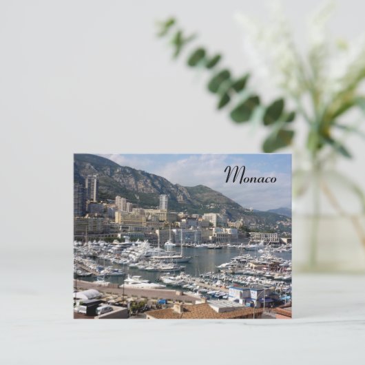 Monaco-Hafen Postkarte (Stehend Vorderseite)