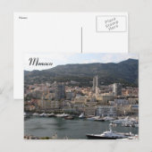 Monaco-Hafen Postkarte (Vorne/Hinten)