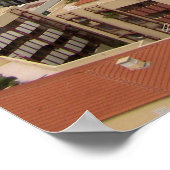 Monaco Hafen und Luxusyachten Französische Riviera Poster (Ecke)