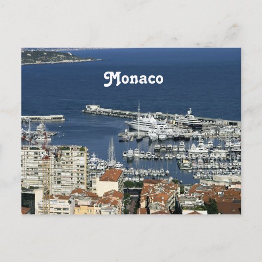 Monaco Harbor Postkarte (Vorderseite)
