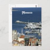 Monaco Harbor Postkarte (Vorne/Hinten)