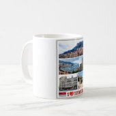 Monaco - I Liebe - Kaffeetasse (Vorderseite Links)