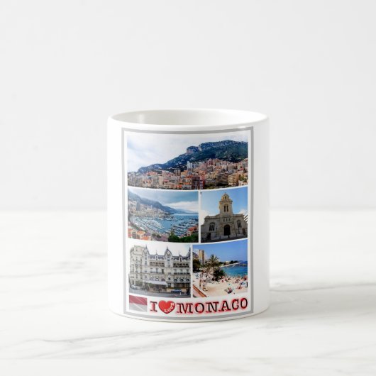 Monaco - I Liebe - Kaffeetasse (Mittel)