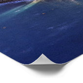 Monaco in der Nacht Poster (Ecke)