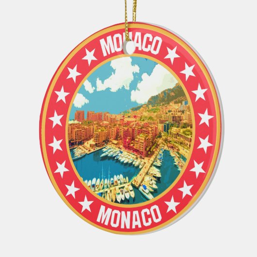 Monaco Keramik Ornament (Links)
