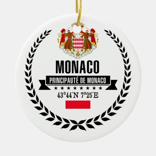 Monaco Keramik Ornament (Vorne)